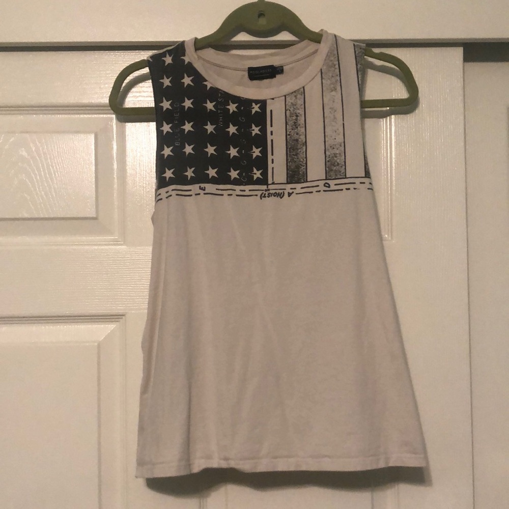 Poolhouse American Flag Muscle Tee Large